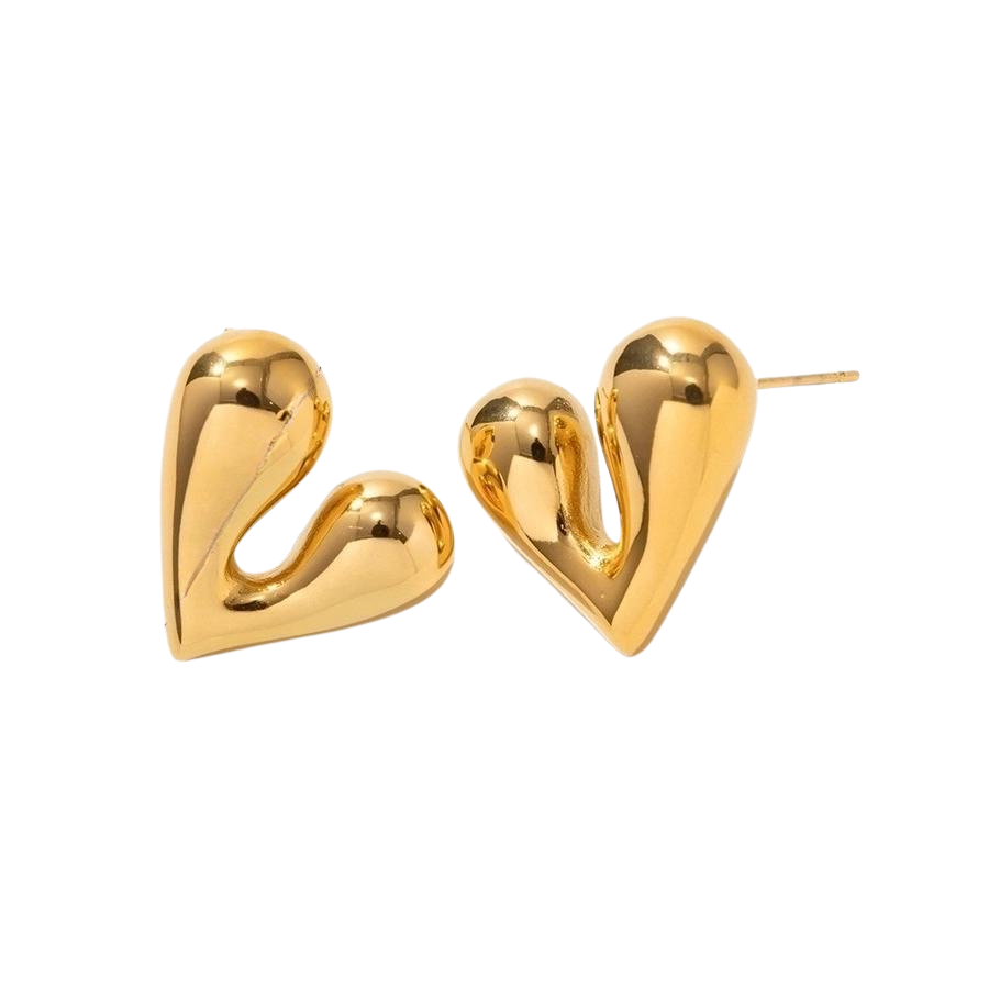 ARETES CORAZON AGATA