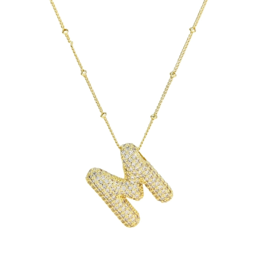 COLLAR LETRA GLOBO BRILLOS