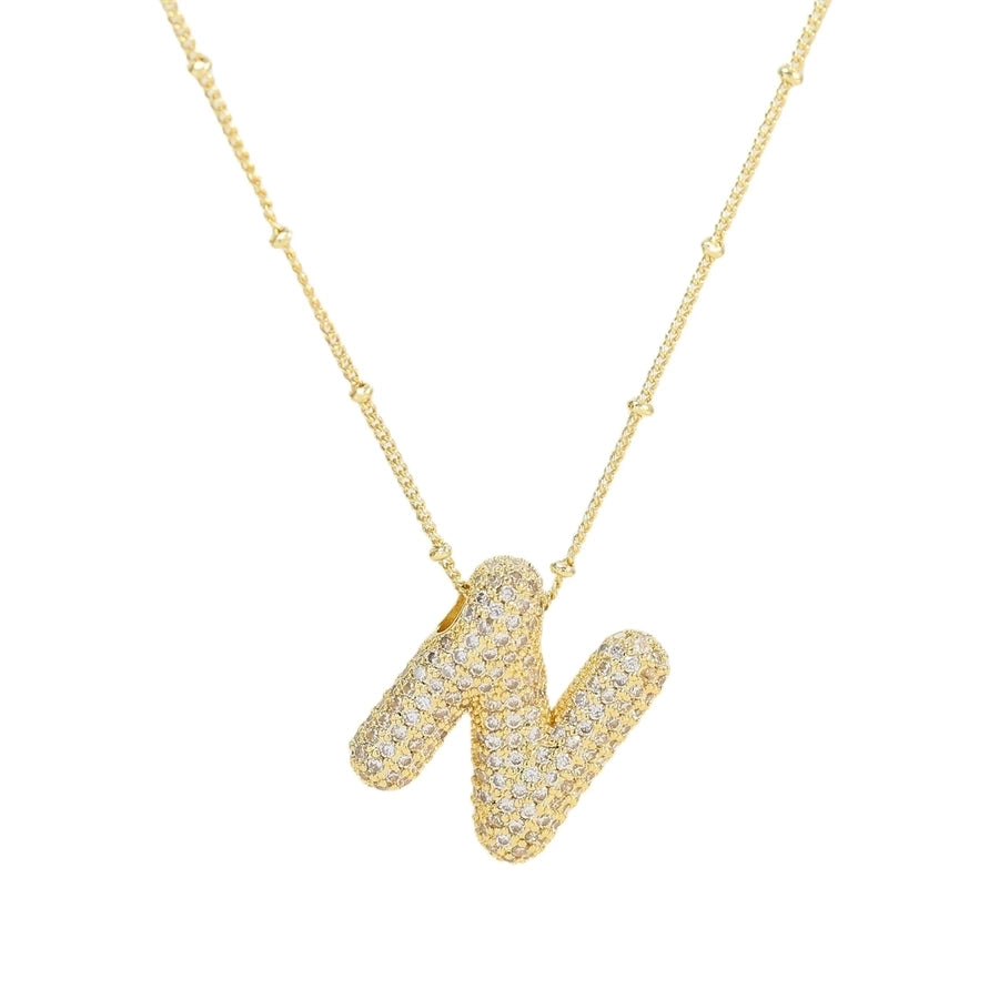 COLLAR LETRA GLOBO BRILLOS
