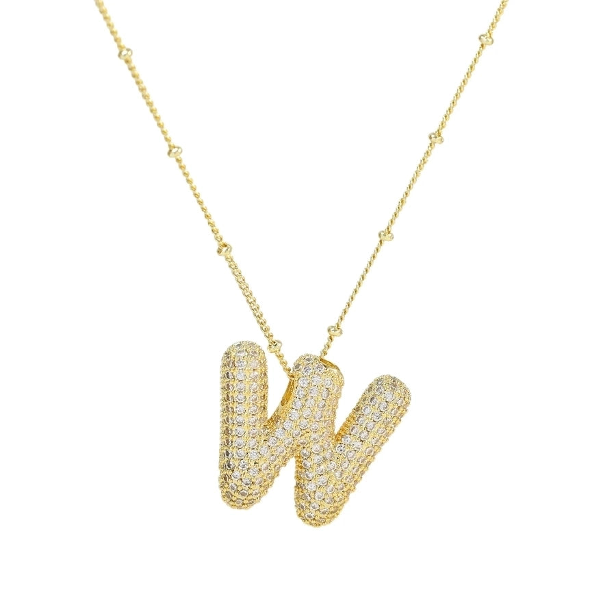COLLAR LETRA GLOBO BRILLOS