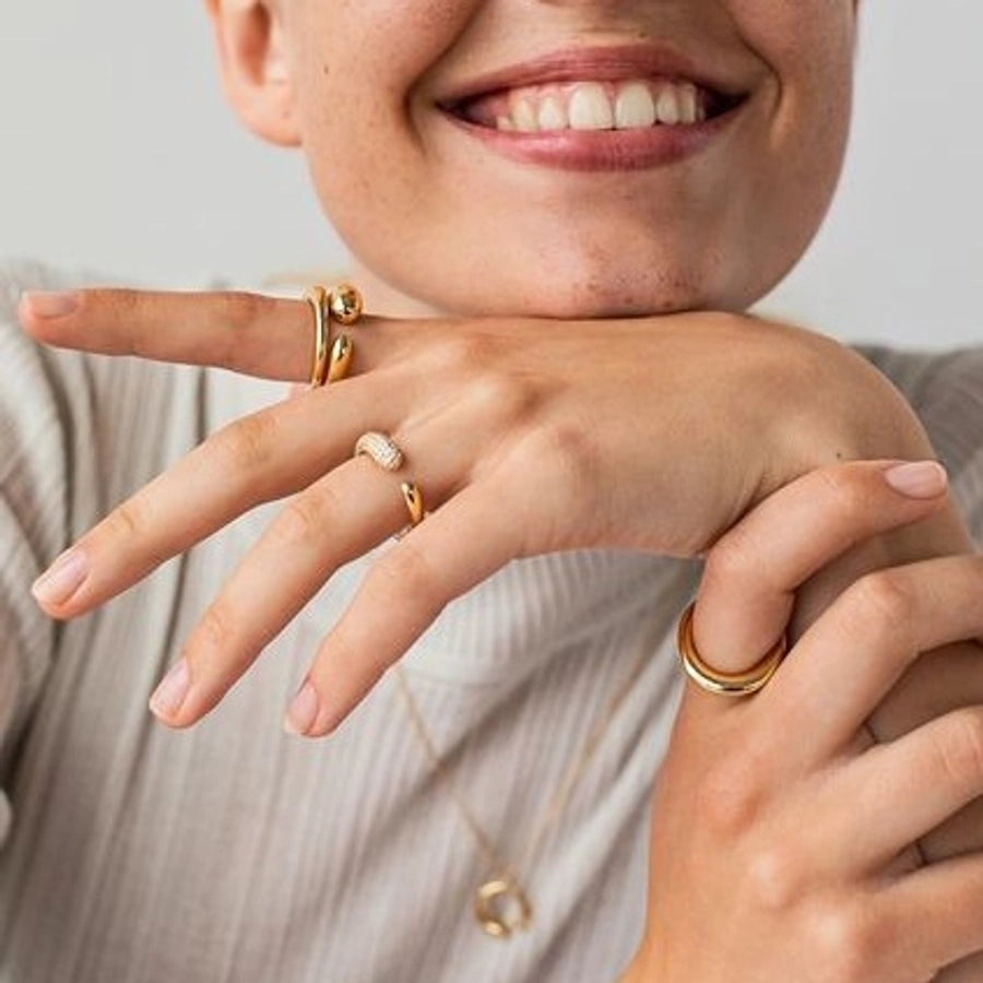 ANILLO BESO DE ORO