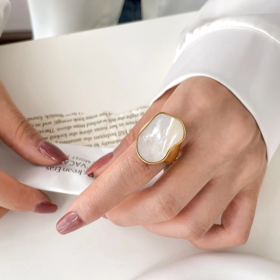ANILLO PERLA BLANCA