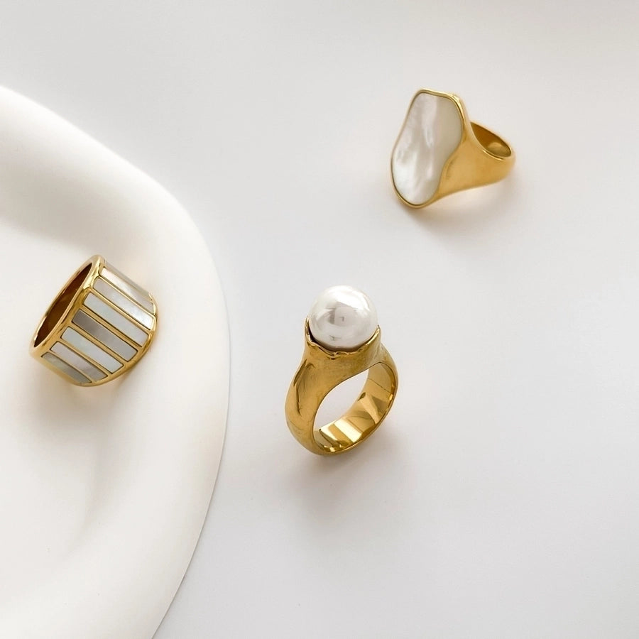 ANILLO PERLA BLANCA