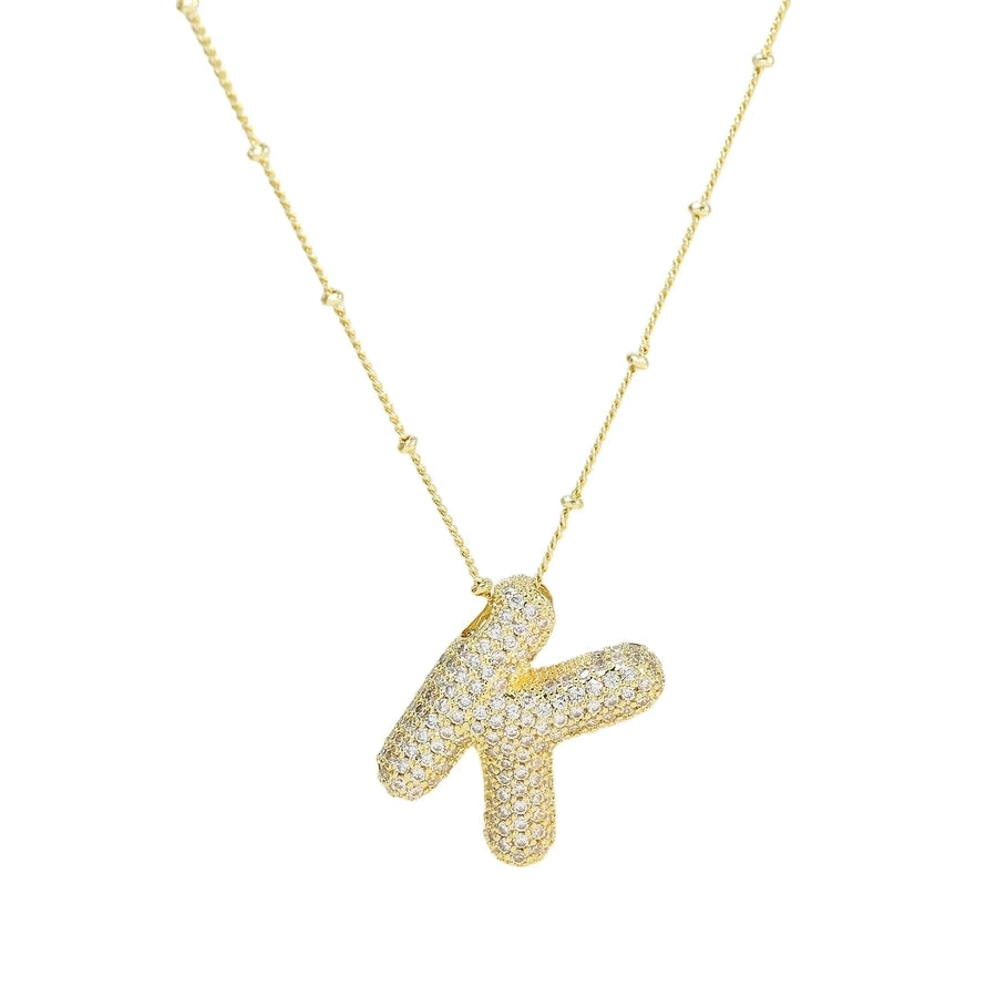 COLLAR LETRA GLOBO BRILLOS