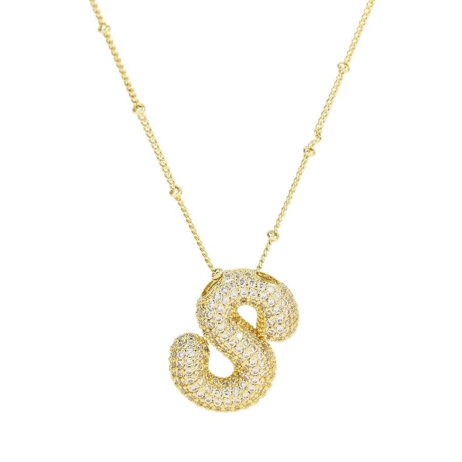 COLLAR LETRA GLOBO BRILLOS